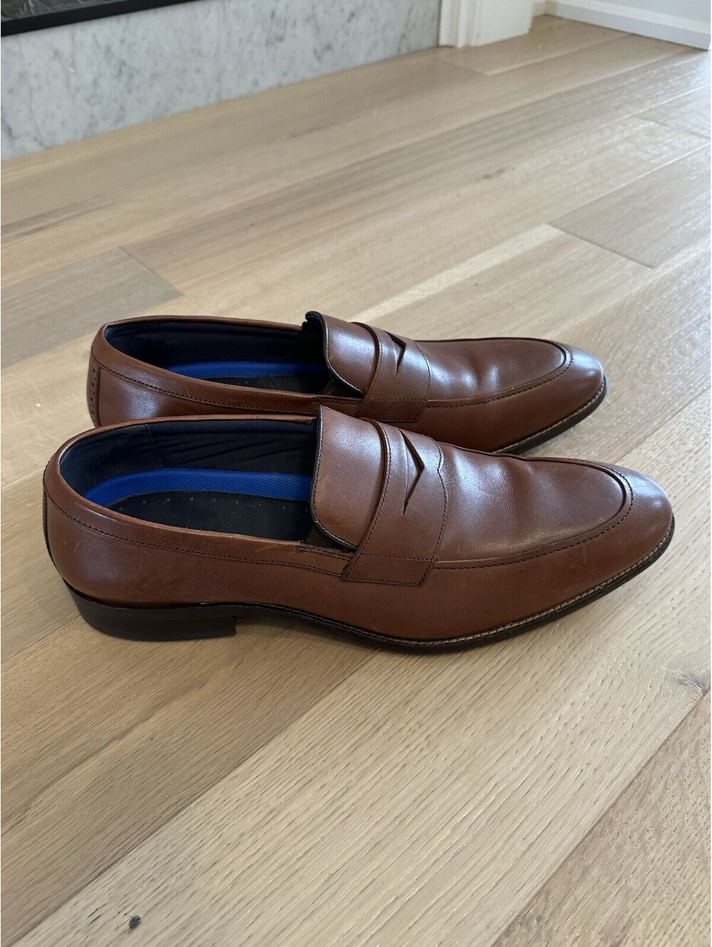 Steve Madden Leather Loafer Men’s Cognac Mens 13